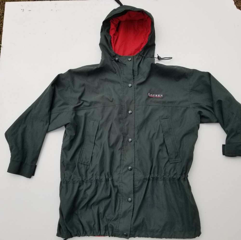 Vtg 90s Lauren Ralph Lauren Hooded Jacket